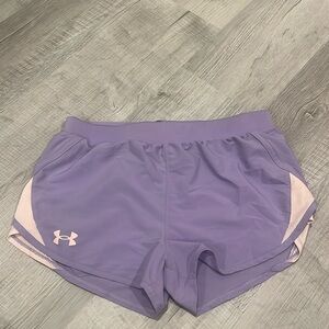 Girl’s Under Armor Shorts Youth Large Pink and Purple